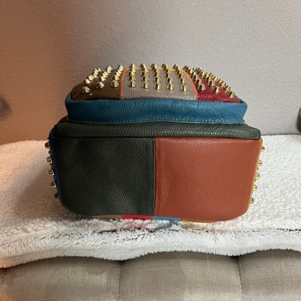 🤎💚❤️💙💛🩶AmeriLeather Borka Leather Backpack~ NWT - Picture 5 of 13